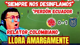 RELATOR COLOMBIANO NO SOPORTA LA DERROTA Y SE QUIEBRA EN VIVO [upl. by Triley]