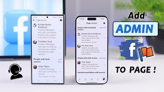 How To Add Admin on Facebook Page 2024 [upl. by Adelia]
