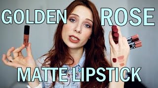 ★Матовые помады GOLDEN ROSE ★ Velvete matte  Longstay  Crayon ★ [upl. by Arekat]