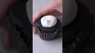 Carved Skull Cupcakes for a spooktacular Halloween shorts [upl. by Gerius865]