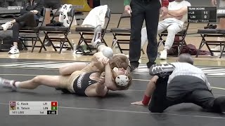 141lbs Cael Keck Little Rock vs Brandon Tatum Lindenwood [upl. by Ekusuy116]