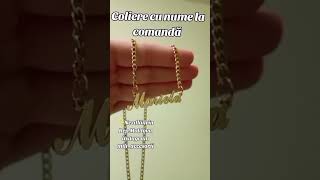 Coliere cu nume la comandă Instagram miliaccesorii jewelry ring gold bracelet [upl. by Drwde]