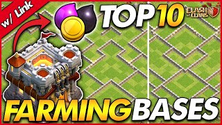 TOP 10 BEST FARMING BASES FOR TH11  TH11 Farming Base wLink  Clash of Clans [upl. by Asihtal196]