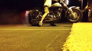 Suzuki Vz800 marauder burnout [upl. by Rabkin]