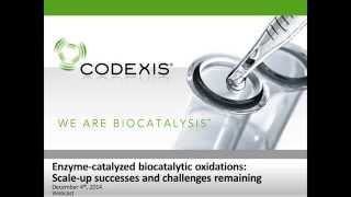 Codexis Webcast Enzyme catalyzed Biocatalytic Oxidations [upl. by Ellehcin111]