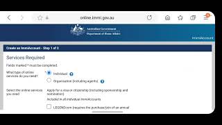 How to create immi Account for Australia Online Visa [upl. by Neenej642]