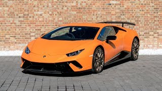 2017 Lamborghini Huracan LP6404 Performante  Arancio Anthaeus  Walkaround amp Loud Revs [upl. by Eniamahs]