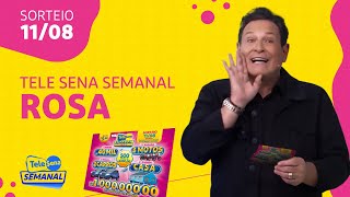 SORTEIO da TELE SENA SEMANAL ROSA 11082024​​ [upl. by Doak]