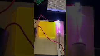 Scintillator crystal next to a high voltage vacuum tube shorts plasma [upl. by Aicerg21]