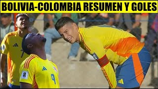 🔴 COLOMBIA vs BOLIVIA RESUMEN y GOLES JAMES Rodriguez LUIS Diaz [upl. by Lyford]