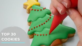 TOP 30 CHRISTMAS COOKIE DESIGNS  SATISFYING VIDEO [upl. by Tuneberg]