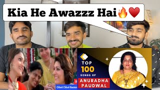 Top 100 Anuradha Paudwal Songs  Random Ranking  Pak REACT [upl. by Denae]