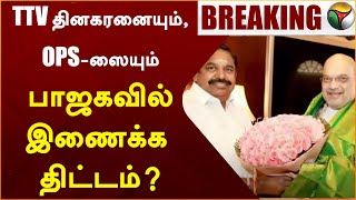 BREAKING TTV தினகரனையும் OPSஸையும் பாஜகவில் இணைக்க திட்டம்  AIADMK  EPS  amit shah  PTT [upl. by Ignaz]