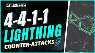 FM22 LIGHTNING 4411 ATTACKS  BEST Defensive FM22 Tactic  Football Manager 2022 [upl. by Galer]