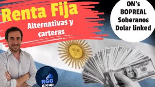 💥RENTA FIJA en Argentina💥Alternativas y carteras Posibles ONs bopreal soberanos dolar linked [upl. by Draneb]