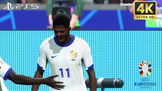 Ea fc 24  Espanha vs França  semifinal  Euro 2024 4K [upl. by Gary]