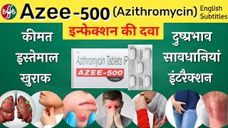 Azee 500 tablet uses dose precautions side effects  Azithromycin tablet  इन्फेक्शन की दवा [upl. by Grimaud300]