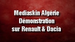 Mediaskin Mediskin V2 démonstration sur système Medianav Renault Dacia Algérie [upl. by Schubert492]