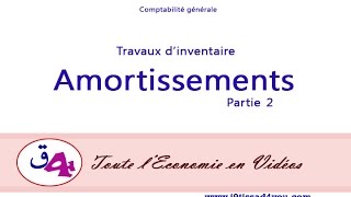 Comptabilité générale  Les amortissements Partie 2 Darija الجزء الثاني [upl. by Maltzman]