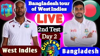 West Indies vs Bangladesh I BAN vs ENG I 1st test Day 2  Bangladesh tour of West Indies I Cricfame [upl. by Neisa]