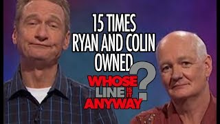 15 Times Ryan AND Colin Owned quotWhose Line Is It Anywayquot [upl. by Dorothee]