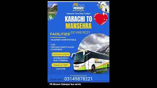 Pk Movers Sleeper Bus  Karachi Office 03149878221 [upl. by Clemmie]