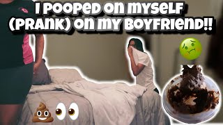 i POOPED on MYSELFHILARIOUS prank on my BOYFRIEND 🤣💩 [upl. by Winnifred]