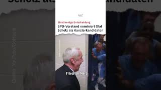 SPDVorstand nominiert scholz als Kanzlerkandidaten  heuteshow shorts [upl. by Ellenet]