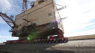 Eight Million Pound Dragline Crosses New Mexico [upl. by Kehoe869]