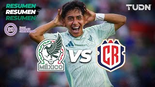 HIGHLIGHTS  México 21 Costa Rica  CONCACAF Sub20 Championship  TUDN [upl. by Easlehc111]