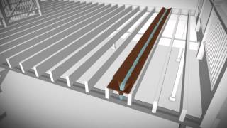 Trex RainEscape UnderDeck Drainage System Animation [upl. by Ramedlab]