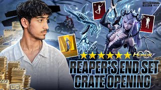 The Reaper’s blessing ultimate set crate opening 35000 uc 🔥luckiest crate opening bgmi [upl. by Aay]