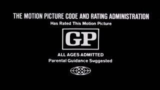 Cinerama ReleasingMPAA Rating Card GP 1971 [upl. by Dlorah178]