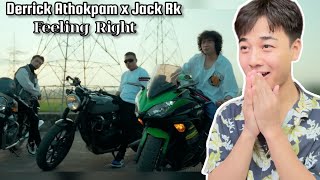 FEELIN RIGHT  DERRICK ATHOKPAM x JACK RK with GEMS CHONGTHAM amp ASTIQUE OFFICIAL RELEASE  REACTION [upl. by Drolet]