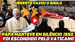 ðŸš¨URGENTE PAPA FRANCISCO JÃ SABIA DE TUDO E SE MANTEVE EM SILÃŠNCIO ESSES ANOS TODOS [upl. by Eecak]