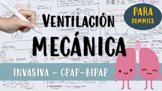 VENTILACIÓN MECÁNICA PARA DUMMIES Invasiva NoInvasiva VMI VMNI CPAP Bipap [upl. by Oby]