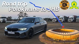 Road trip to FNB stadium with the 2024 BMW 320i [upl. by Nalac485]