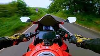 HONDA CBR 650 R FAST RIDE  ENGINE NOISE ONLY QUICKSHIFTER 4K UHD POV ASMR honda motorcycle [upl. by Eudora125]