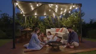 Palram Canopia Garden Gazebos Palermo Product Overview Tip Top Yards [upl. by Luapnaej]