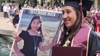 Uvalde school shooting victim honored during Texas State University graduation [upl. by Innek]