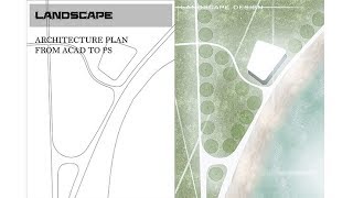 landscape architectural plan  photoshop  architecture [upl. by Loresz]