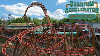 Quantum Accelerator  NEW for 2025  Six Flags New England  POV and offride [upl. by Bodnar230]