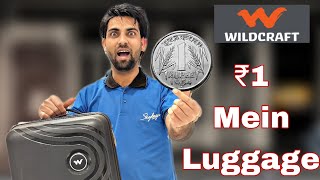 ₹1 Mein luggage Wildcraft brand luggage [upl. by Obelia]