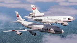 Near Collision Over Japan  Boeing 747 Almost Crash with a DC10  Japan Airlines MidAir Incident [upl. by Aliza]