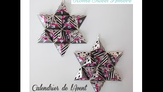 DIY Calendrier de lAvent facile et étoilé  tutoriel [upl. by Duffy293]