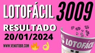 🍀 Resultado Lotofácil 3009 [upl. by Dworman]