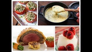 Beef Wellington Béarnaise Sauce and Tomato Provençale Champagne Granité with Lemon and Fresh Thyme [upl. by Dorolisa797]