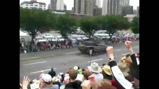 Leopard 2 Army Tanks Perform A Trick Donut and 360 Turn [upl. by Anahsak]