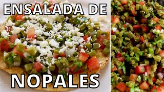 How To Make THE BEST Ensalada de Nopales  Mexican Cactus Salad  Tostadas de Nopales A La Mexicana [upl. by Ak]