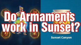 FAQ  Do Armaments work in Sunset are they Equipment [upl. by Thin]